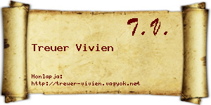 Treuer Vivien névjegykártya